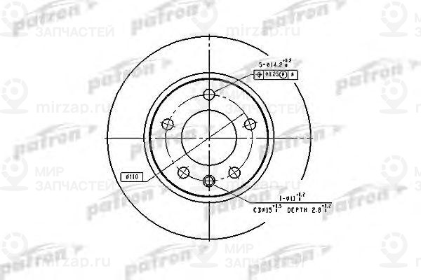 Запчасть PATRON PBD1614