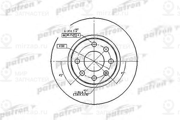 Запчасть PATRON PBD1624