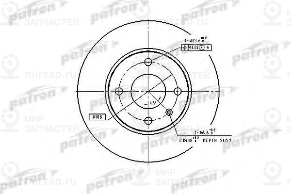 Запчасть PATRON PBD1655