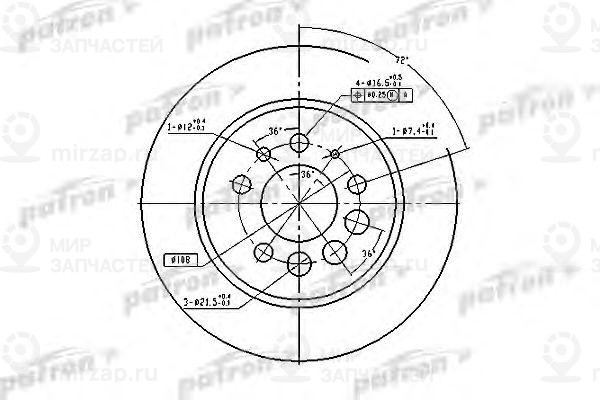 Запчасть PATRON PBD1674