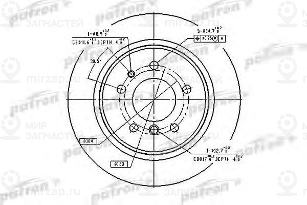 Запчасть PATRON PBD2557