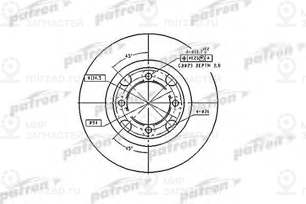 Запчасть PATRON PBD2607