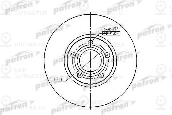 Диск Тормозной Задн Audi: 100 90-94, 100 Avant 90-94, A6 94-97, A6 97-
 PATRON PBD2651