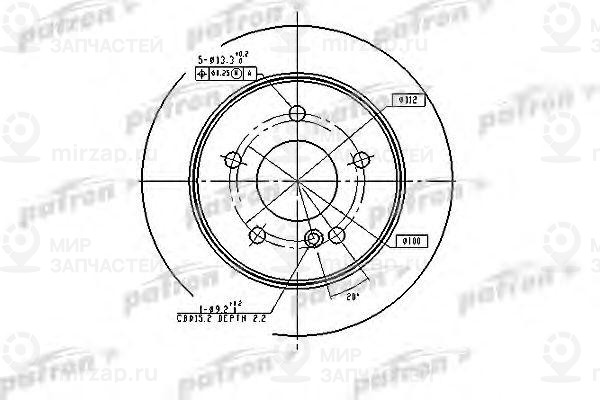 Запчасть PATRON PBD2653