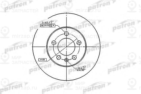 Диск Тормозной Передн Audi: A3 96-, Seat: Cordoba 02-, Ibiza Iv 02-, L
 PATRON PBD2803