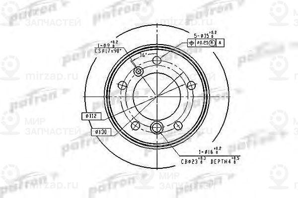 Запчасть PATRON PBD4087