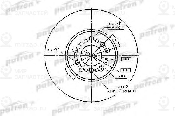 Запчасть PATRON PBD4187