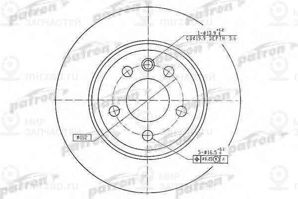 Запчасть PATRON PBD4208