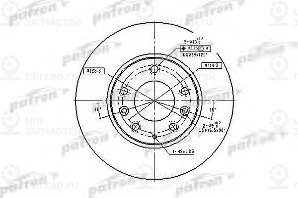 Запчасть PATRON PBD4386
