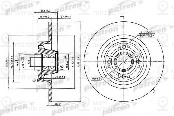 Запчасть PATRON PBD7018