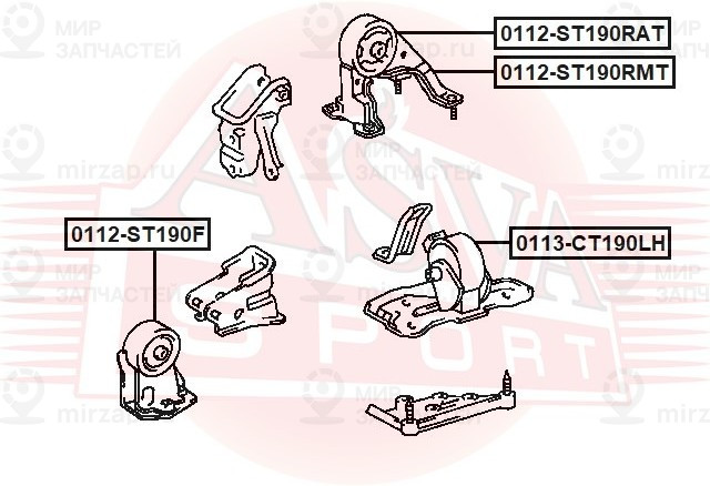 Запчасть ASVA 0112ST190F
