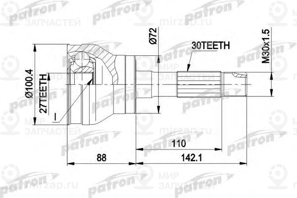 Запчасть PATRON PCV1002
