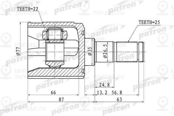 Запчасть PATRON PCV1003