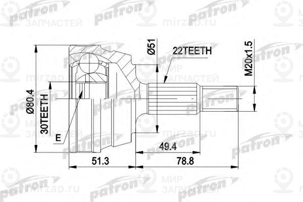 Запчасть PATRON PCV1004