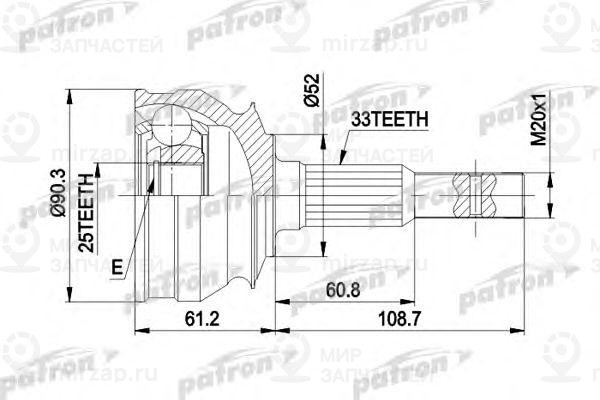 Запчасть PATRON PCV1008