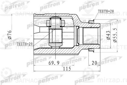 Запчасть PATRON PCV1011