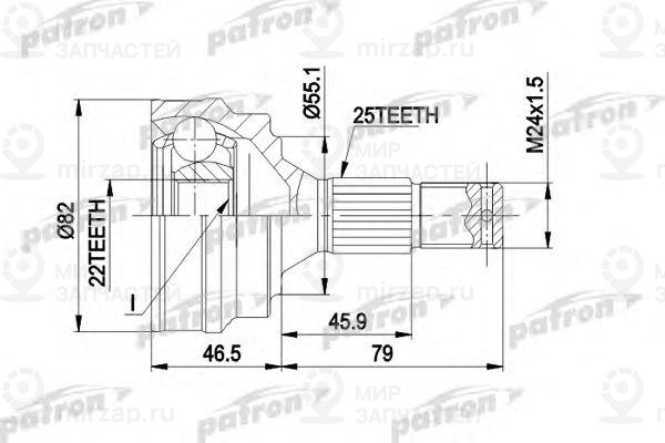 Запчасть PATRON PCV1015