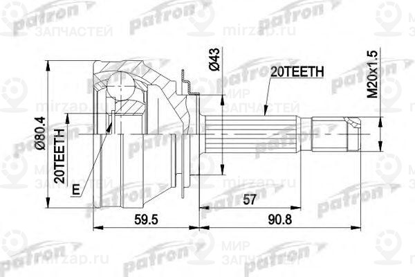 Запчасть PATRON PCV1019
