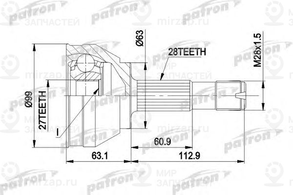 Запчасть PATRON PCV1020