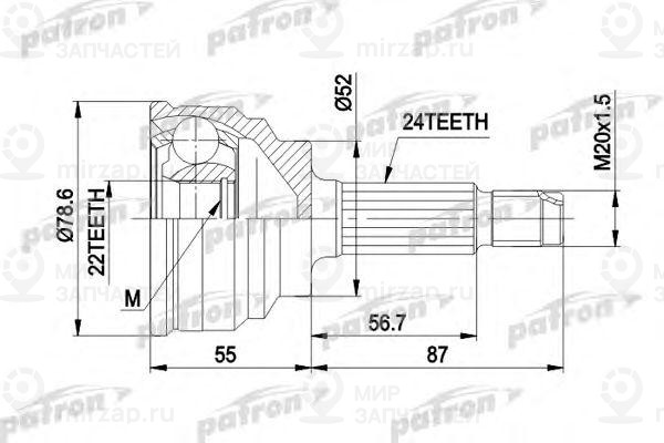 Запчасть PATRON PCV1024