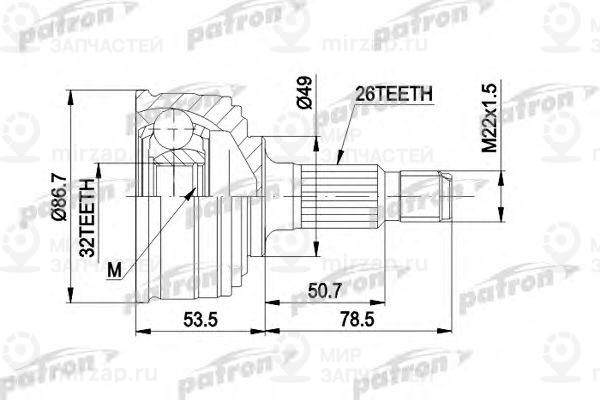 Запчасть PATRON PCV1045