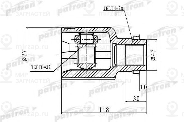 Запчасть PATRON PCV1046