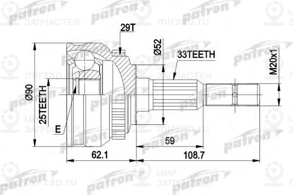 Запчасть PATRON PCV1051