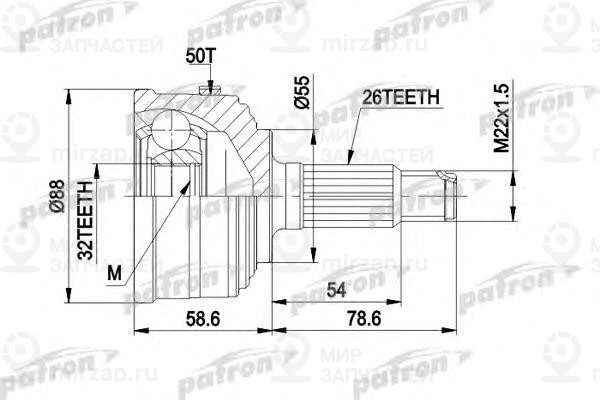 Запчасть PATRON PCV1053