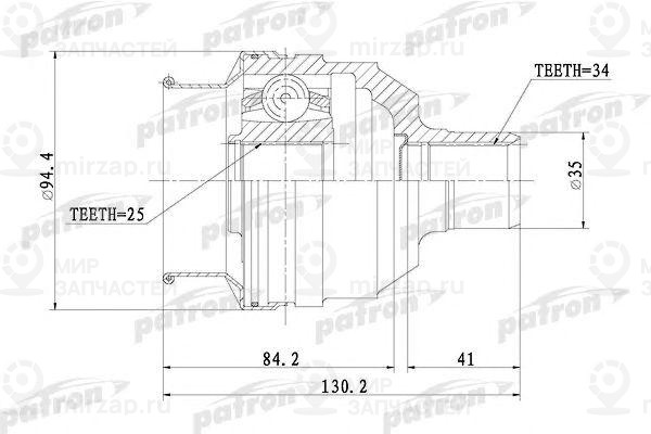 Запчасть PATRON PCV1072