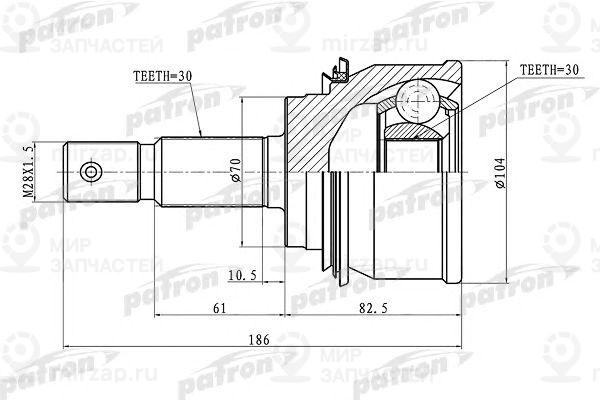 Запчасть PATRON PCV1079