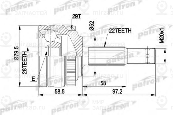 Запчасть PATRON PCV1116