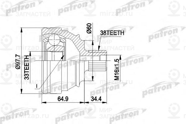 Запчасть PATRON PCV1123