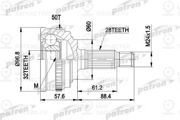 Запчасть PATRON PCV1131A