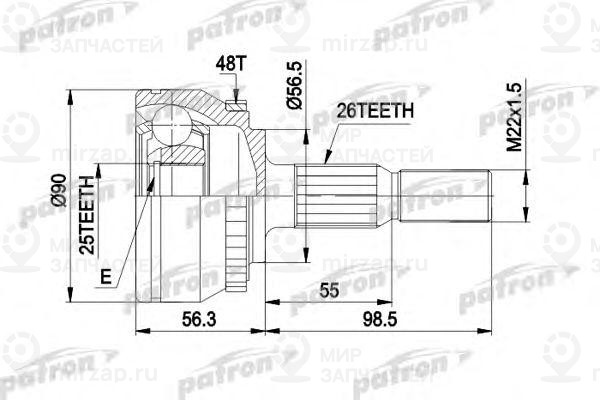 Запчасть PATRON PCV1133
