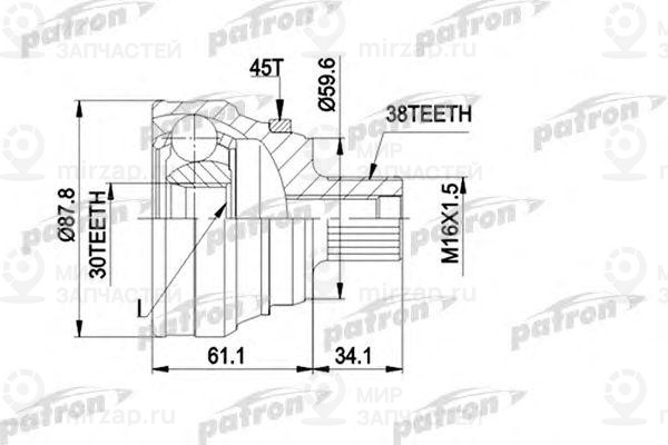 Запчасть PATRON PCV1140