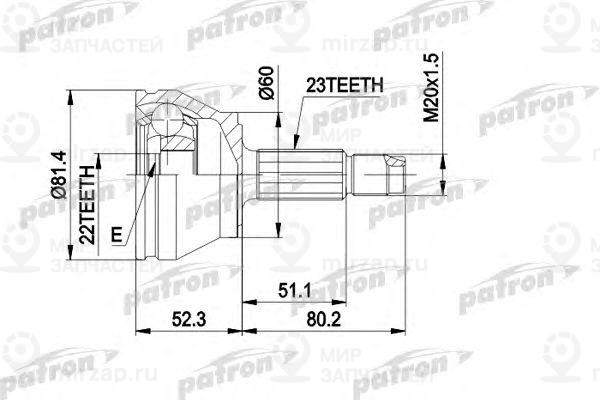 Запчасть PATRON PCV1156