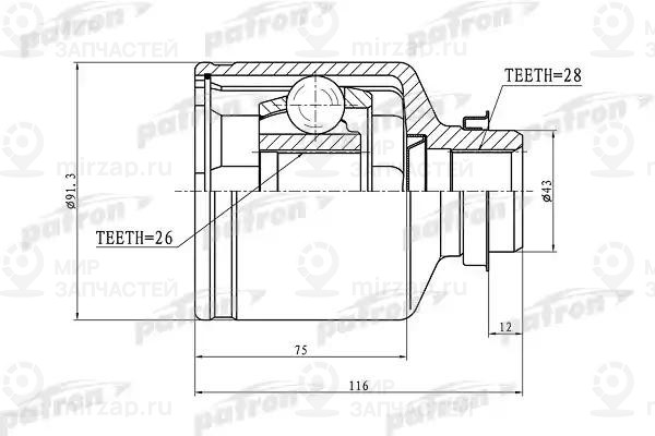 Запчасть PATRON PCV1166