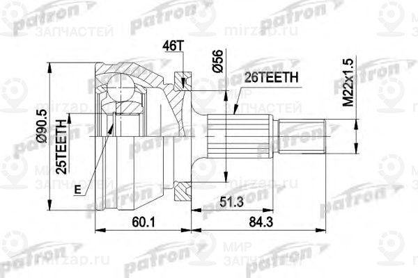 Запчасть PATRON PCV1167