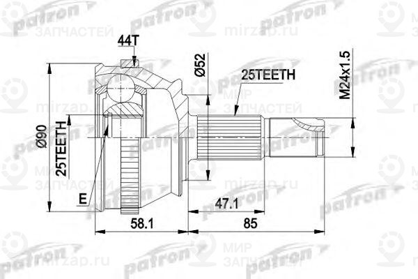 Запчасть PATRON PCV1212