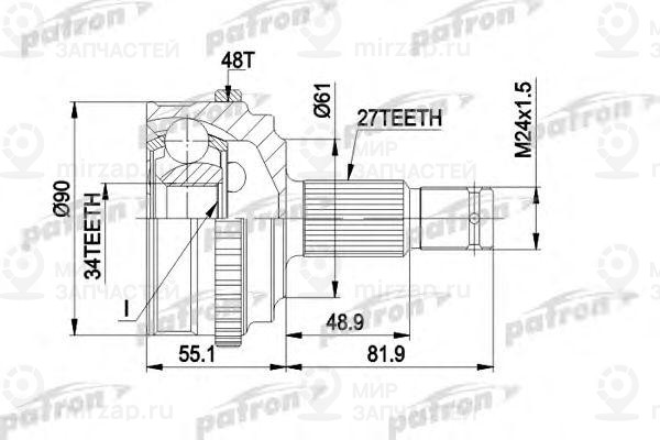 Запчасть PATRON PCV1222
