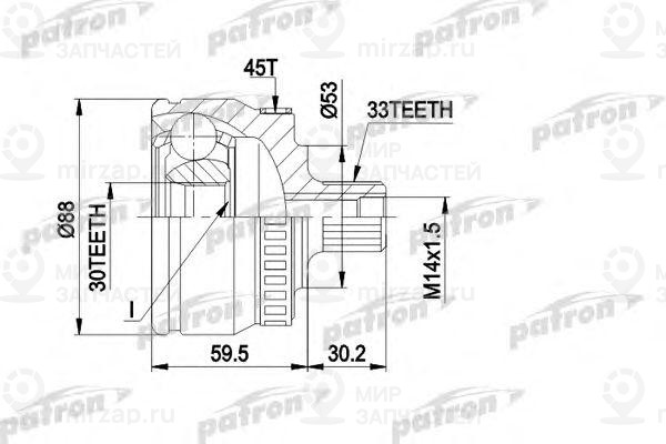 Запчасть PATRON PCV1239