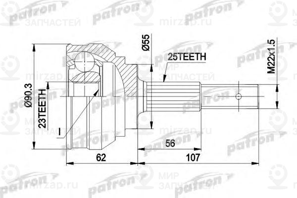 Запчасть PATRON PCV1248