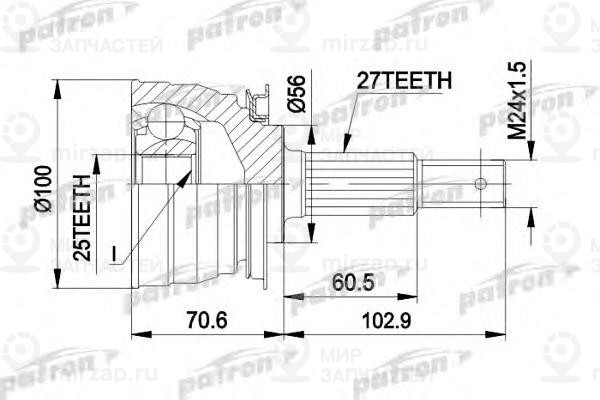 Запчасть PATRON PCV1249