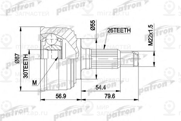 Запчасть PATRON PCV1255