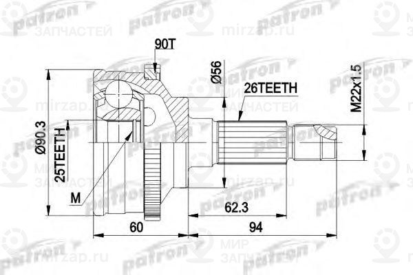 Запчасть PATRON PCV1278
