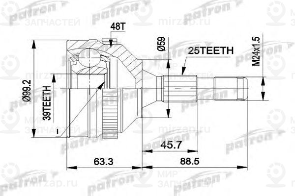 Запчасть PATRON PCV1281