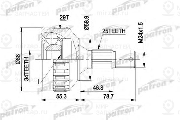 Запчасть PATRON PCV1292
