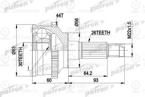 Запчасть PATRON PCV1304A