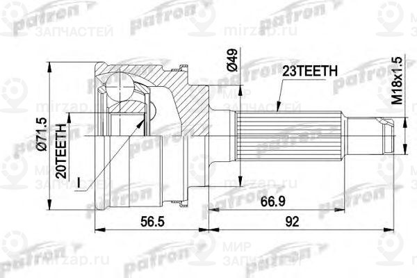 Запчасть PATRON PCV1360