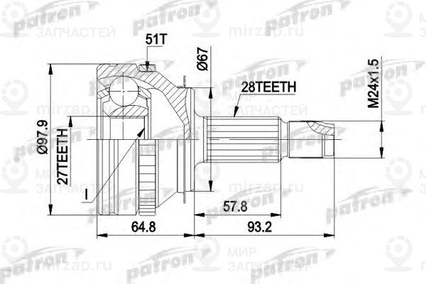 Запчасть PATRON PCV1371